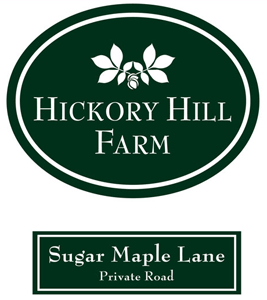 Hickory Hill Farm sign